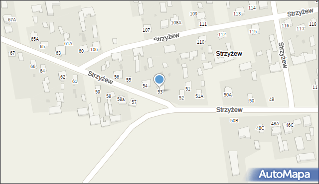 Strzyżew, Strzyżew, 53, mapa Strzyżew
