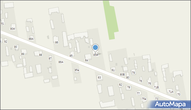 Strzyżew, Strzyżew, 83A, mapa Strzyżew
