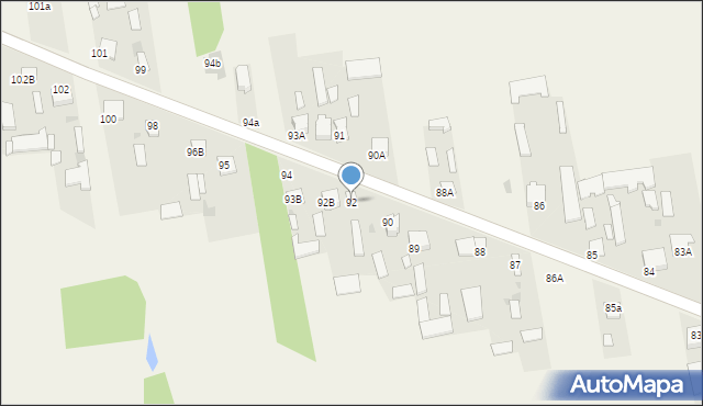 Strzyżew, Strzyżew, 92, mapa Strzyżew
