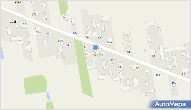 Strzyżew, Strzyżew, 92B, mapa Strzyżew
