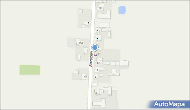 Strzyżew, Strzyżew, 14, mapa Strzyżew