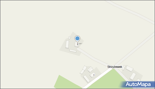 Strzyżew, Strzyżówek, 6, mapa Strzyżew