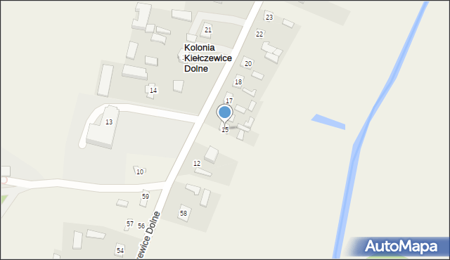 Strzyżewice, Strzyżewice, 15, mapa Strzyżewice