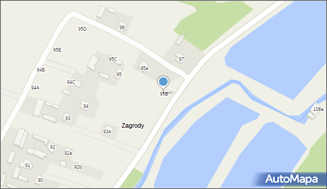 Strzyżewice, Strzyżewice, 95B, mapa Strzyżewice