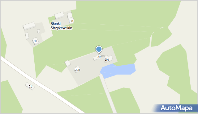 Strzyżewice, Strzyżewice, 29, mapa Strzyżewice