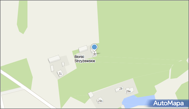 Strzyżewice, Strzyżewice, 30, mapa Strzyżewice