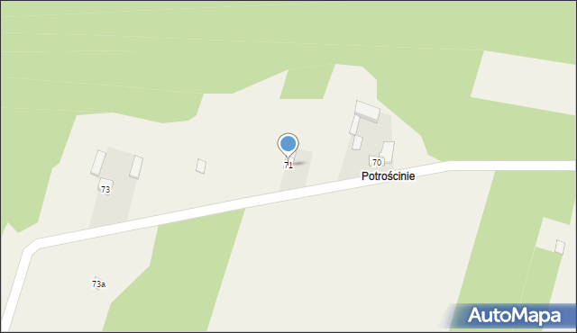 Strzyżewice, Strzyżewice, 71, mapa Strzyżewice