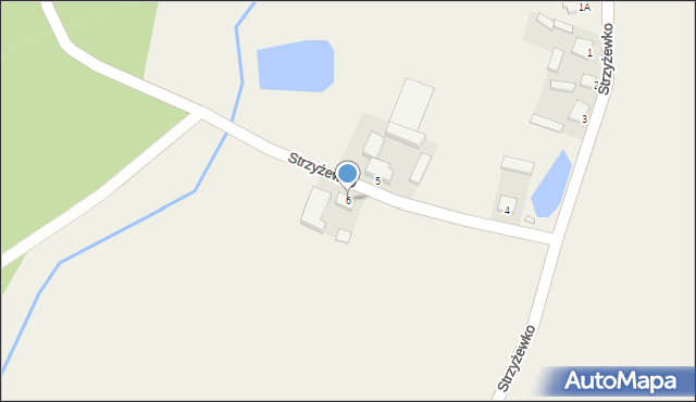 Strzyżewko, Strzyżewko, 6, mapa Strzyżewko
