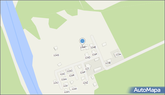 Strzyżewo, Strzyżewo, 124A, mapa Strzyżewo