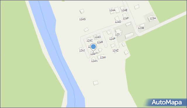 Strzyżewo, Strzyżewo, 124I, mapa Strzyżewo