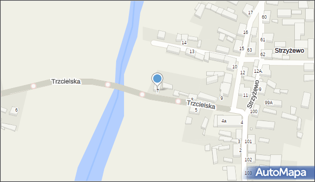 Strzyżewo, Strzyżewo, 7, mapa Strzyżewo