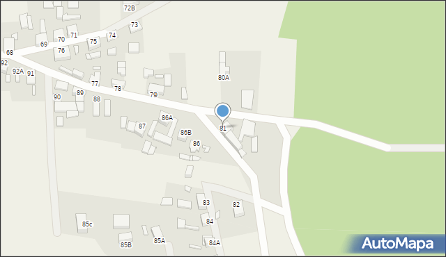 Strzyżewo, Strzyżewo, 81, mapa Strzyżewo