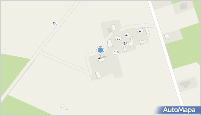 Strzyżewo Paczkowe, Strzyżewo Paczkowe, 42A, mapa Strzyżewo Paczkowe