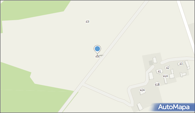 Strzyżewo Paczkowe, Strzyżewo Paczkowe, 43c, mapa Strzyżewo Paczkowe