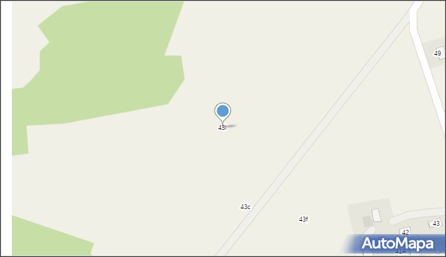 Strzyżewo Paczkowe, Strzyżewo Paczkowe, 43l, mapa Strzyżewo Paczkowe