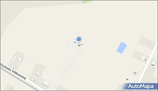 Strzyżewo Witkowskie, Strzyżewo Witkowskie, 3e, mapa Strzyżewo Witkowskie