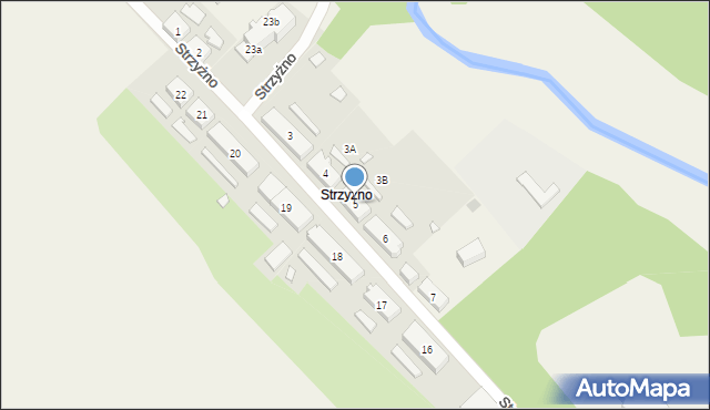 Strzyżno, Strzyżno, 5, mapa Strzyżno