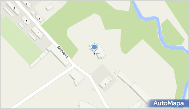 Strzyżno, Strzyżno, 8, mapa Strzyżno