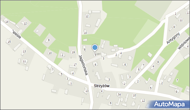 Strzyżów, Strzyżów, 3, mapa Strzyżów