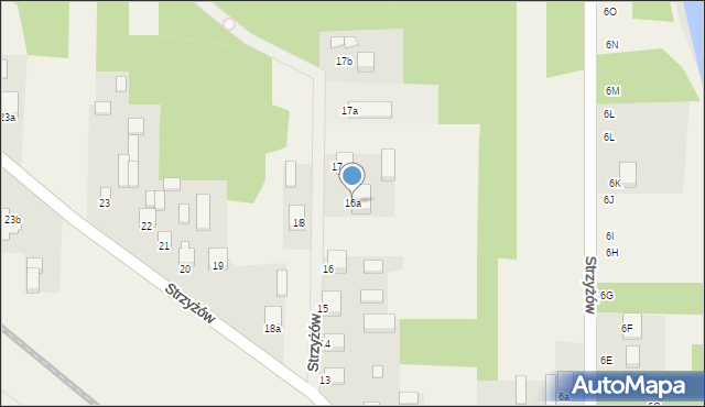 Strzyżów, Strzyżów, 16a, mapa Strzyżów