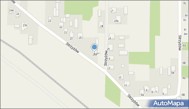 Strzyżów, Strzyżów, 18a, mapa Strzyżów