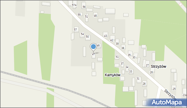 Strzyżów, Strzyżów, 47, mapa Strzyżów