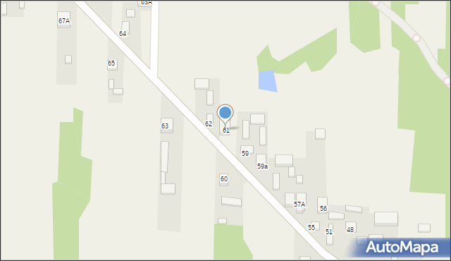 Strzyżów, Strzyżów, 61, mapa Strzyżów