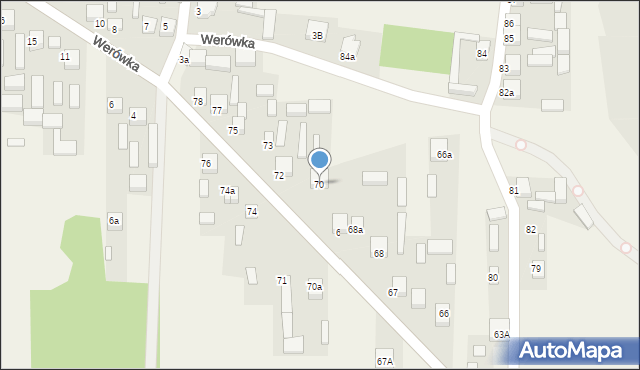 Strzyżów, Strzyżów, 70, mapa Strzyżów