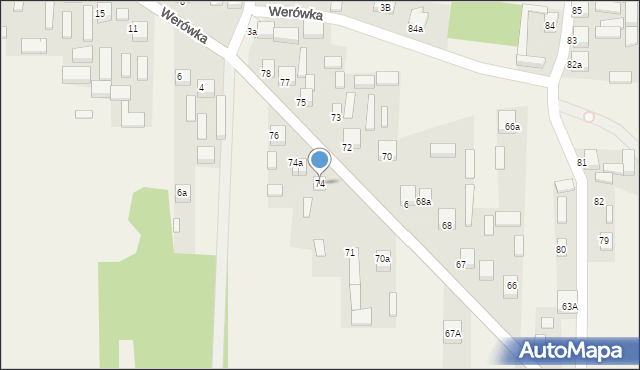 Strzyżów, Strzyżów, 74, mapa Strzyżów