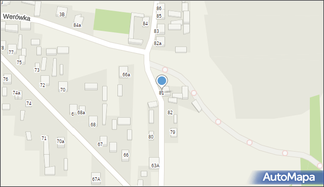 Strzyżów, Strzyżów, 81, mapa Strzyżów