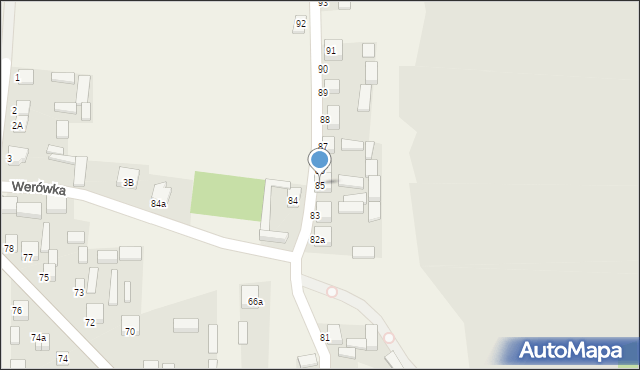 Strzyżów, Strzyżów, 85, mapa Strzyżów