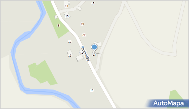 Strzyżów, Stobnicka, 23, mapa Strzyżów