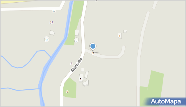 Strzyżów, Stobnicka, 5, mapa Strzyżów