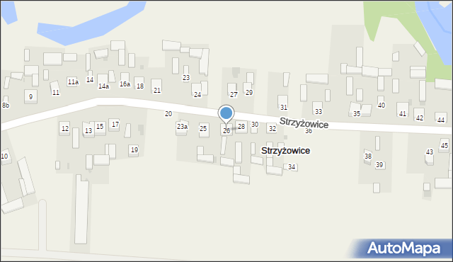 Strzyżowice, Strzyżowice, 26, mapa Strzyżowice