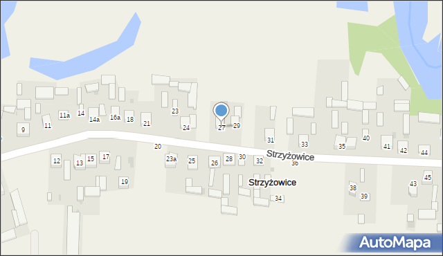 Strzyżowice, Strzyżowice, 27, mapa Strzyżowice