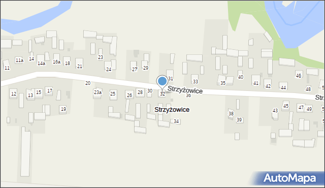 Strzyżowice, Strzyżowice, 32, mapa Strzyżowice