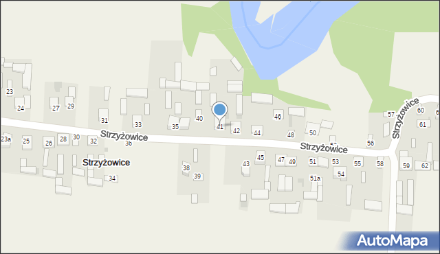 Strzyżowice, Strzyżowice, 41, mapa Strzyżowice