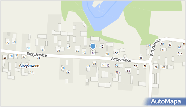 Strzyżowice, Strzyżowice, 44, mapa Strzyżowice