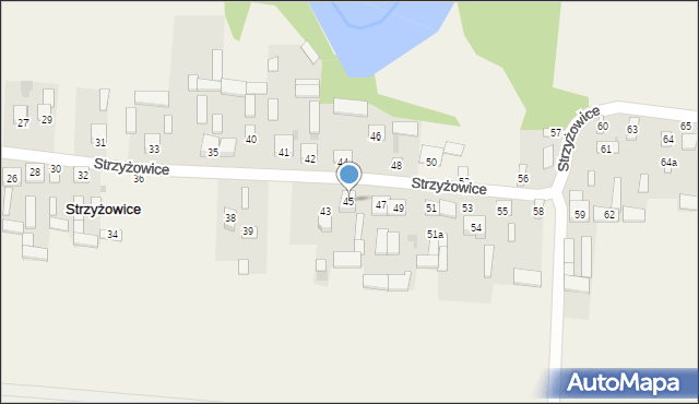 Strzyżowice, Strzyżowice, 45, mapa Strzyżowice