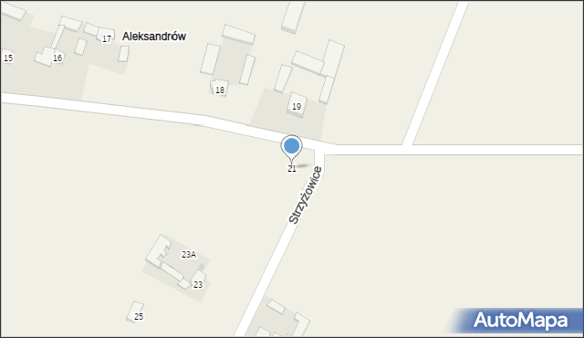 Strzyżowice, Strzyżowice, 21, mapa Strzyżowice