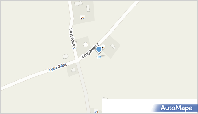 Strzyżowiec, Strzyżowiec, 19, mapa Strzyżowiec