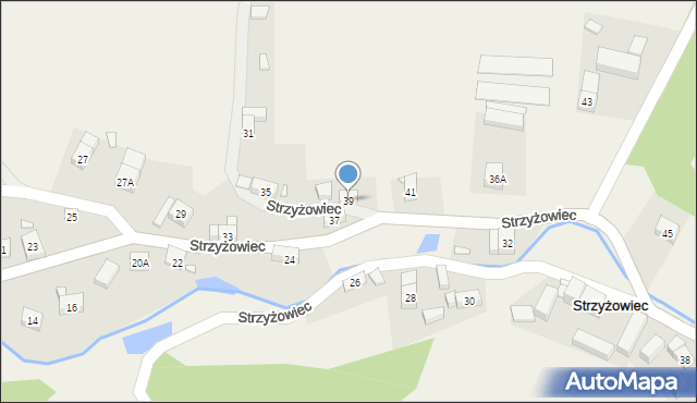 Strzyżowiec, Strzyżowiec, 39, mapa Strzyżowiec