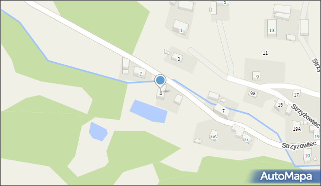 Strzyżowiec, Strzyżowiec, 4, mapa Strzyżowiec