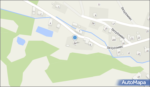 Strzyżowiec, Strzyżowiec, 6A, mapa Strzyżowiec