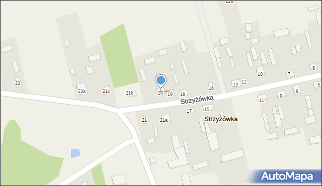 Strzyżówka, Strzyżówka, 20, mapa Strzyżówka