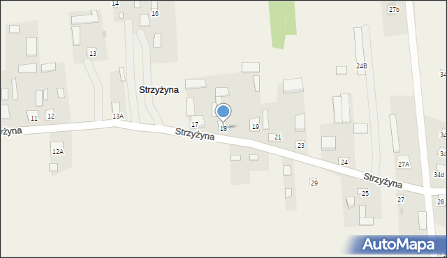Strzyżyna, Strzyżyna, 18, mapa Strzyżyna