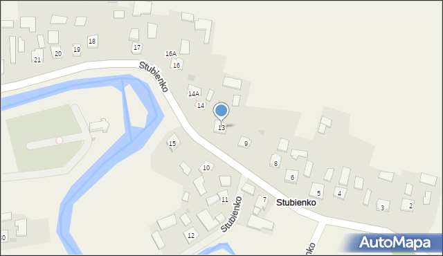 Stubienko, Stubienko, 13, mapa Stubienko