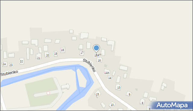 Stubienko, Stubienko, 16A, mapa Stubienko