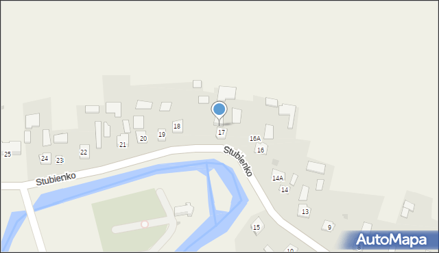 Stubienko, Stubienko, 17A, mapa Stubienko
