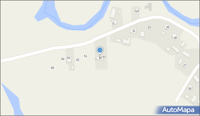 Stubienko, Stubienko, 34a, mapa Stubienko